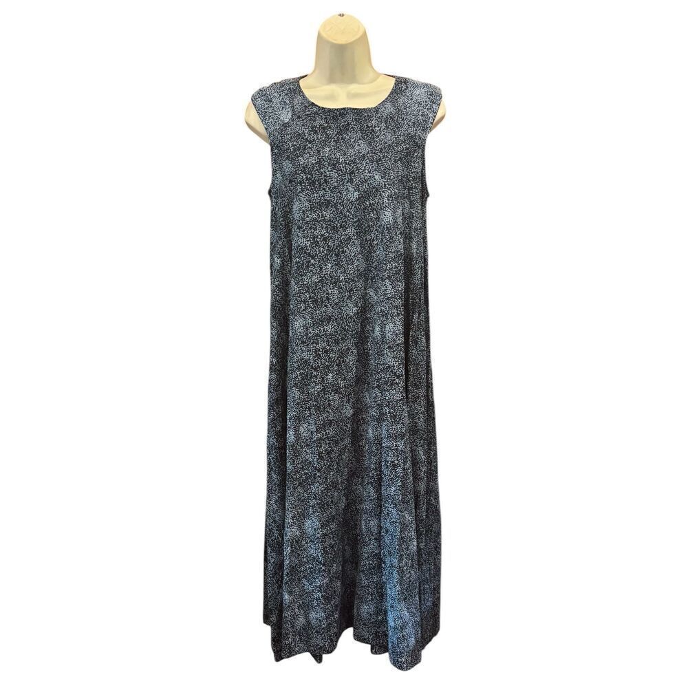 Rachael Comey 100% Silk Maxi Dress in Blue Print NWT Size 8 - Picture 1 of 5